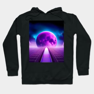 purple moon Hoodie